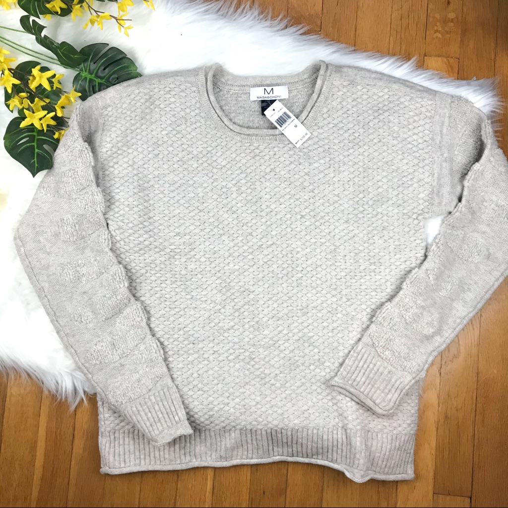 Nwt Magaschoni Wool Sweater